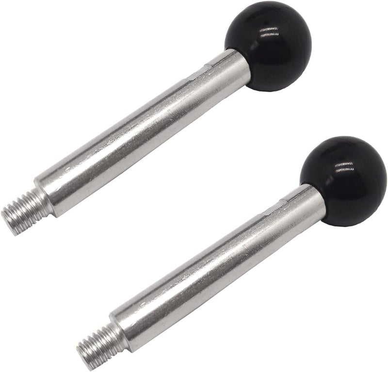 NGe 2pcs Machine Tool Handle with Ball Knob,Revolving Handle Machine Tool,Threaded Revolving Handle,for Machine Tool Accessory,(M8X100) - Image 1